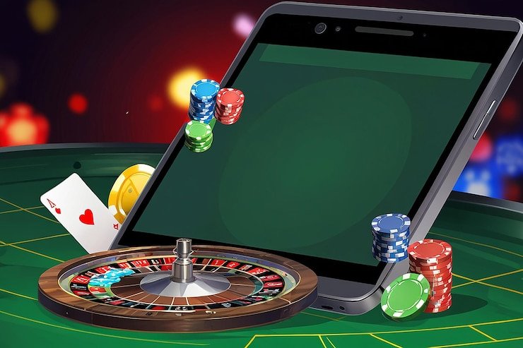 French Roulette live dealer studio with wheel and betting interface on tebaknomor mobile
